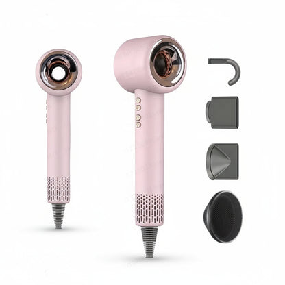 Professioneller Haartrockner mit fortschrittlicher Negativ-Ionen-Technologie für glänzendes und gesundes Haar in Salonqualität. 