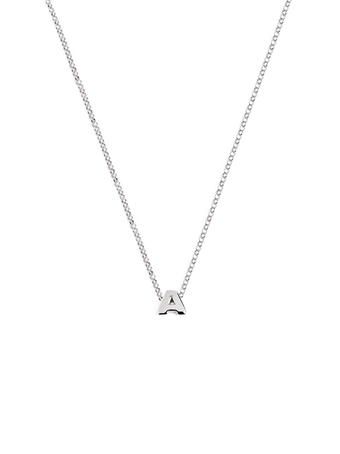 Silberkette mit personalisiertem Initial