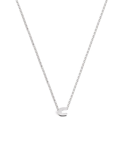 Silberkette mit personalisiertem Initial