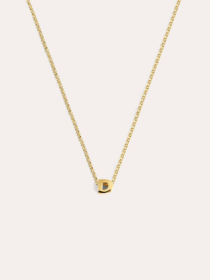 Goldkette mit personalisiertem Initial