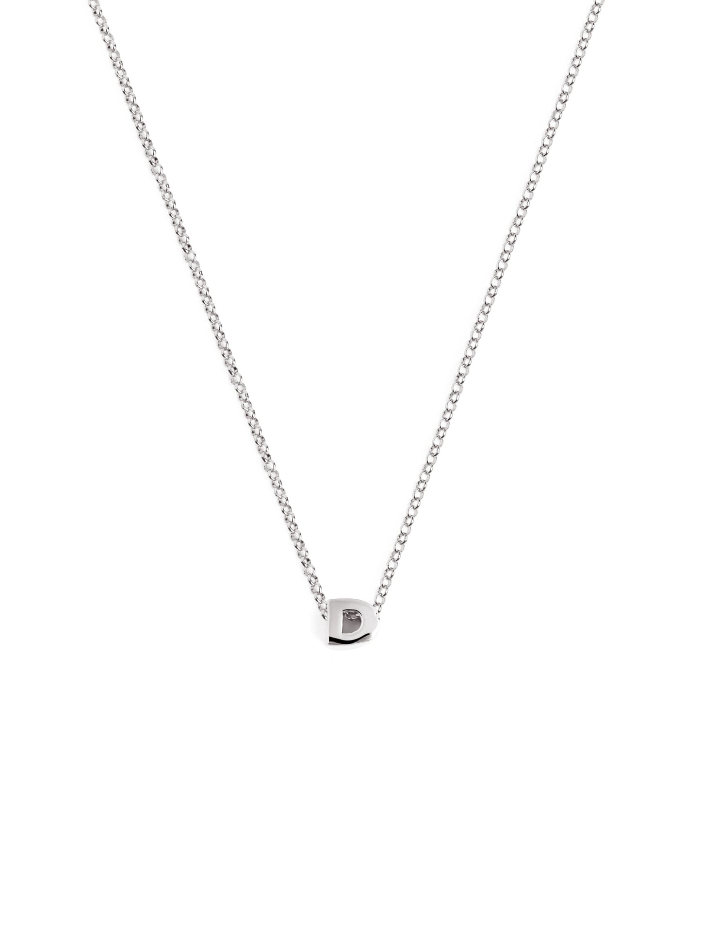 Silberkette mit personalisiertem Initial