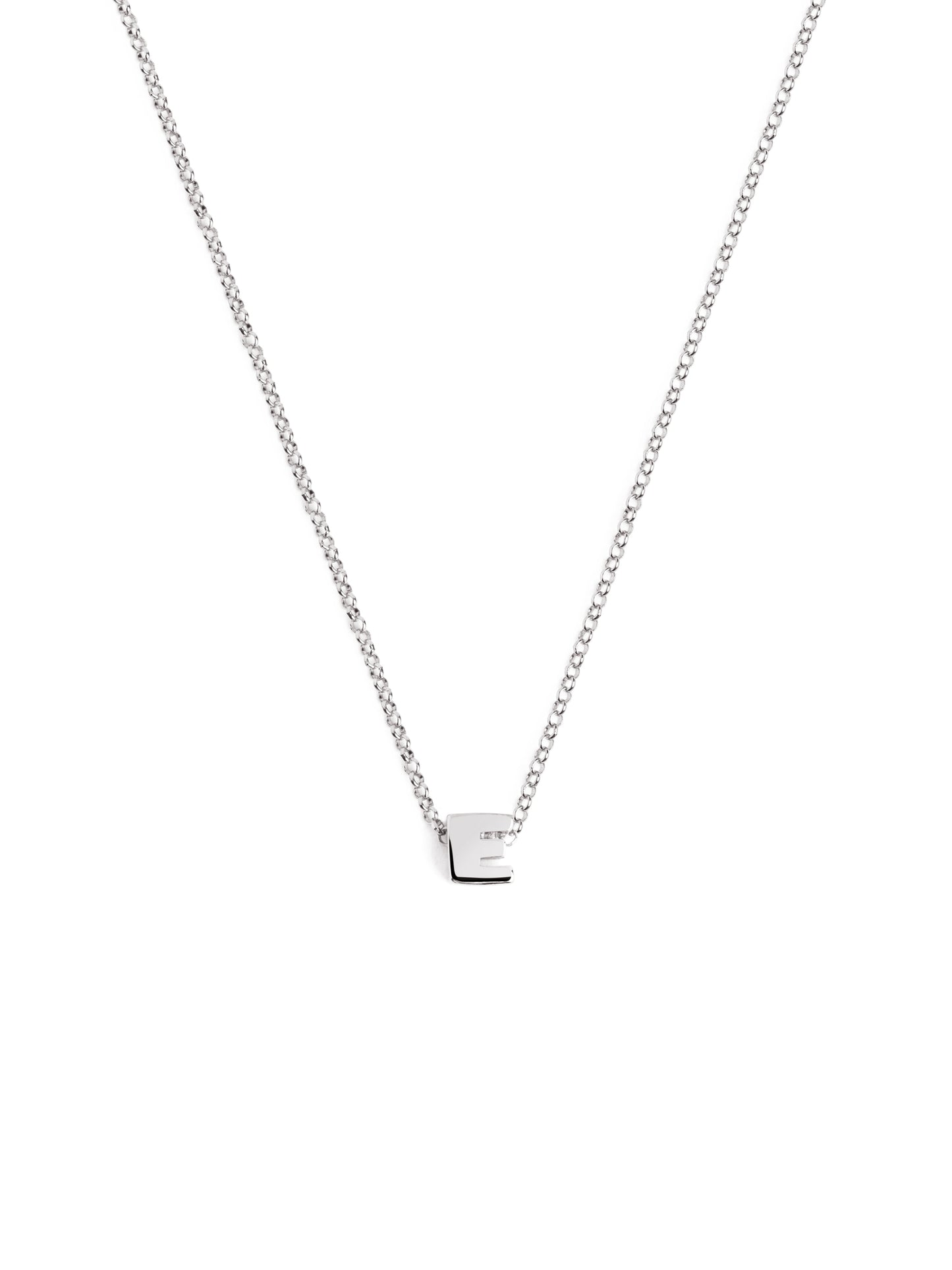 Silberkette mit personalisiertem Initial