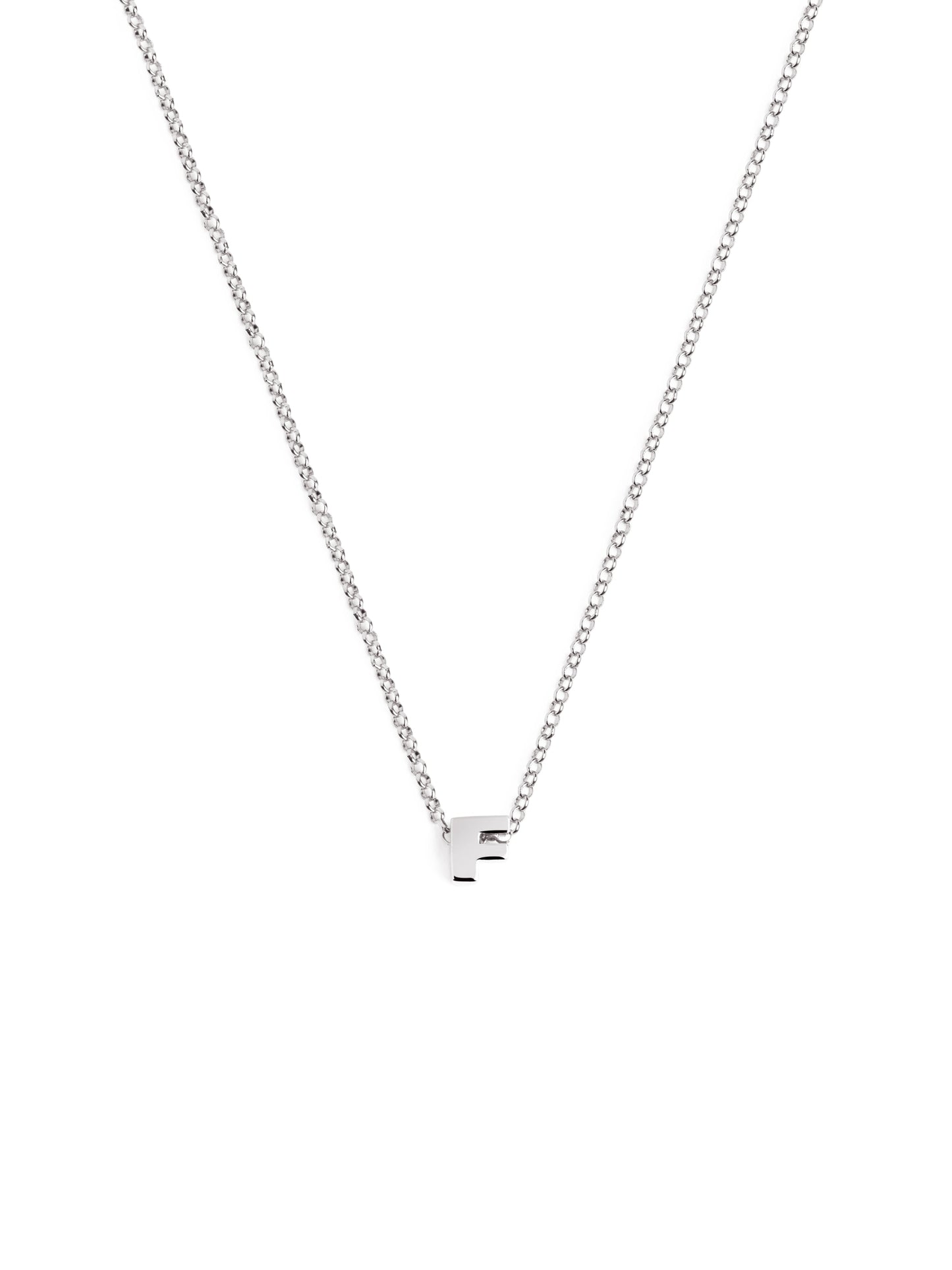 Silberkette mit personalisiertem Initial