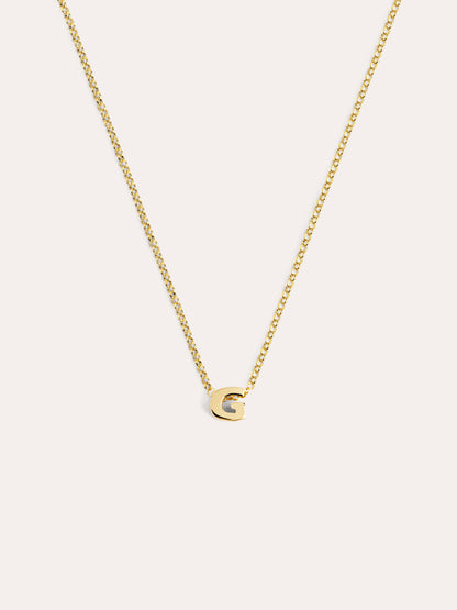 Goldkette mit personalisiertem Initial