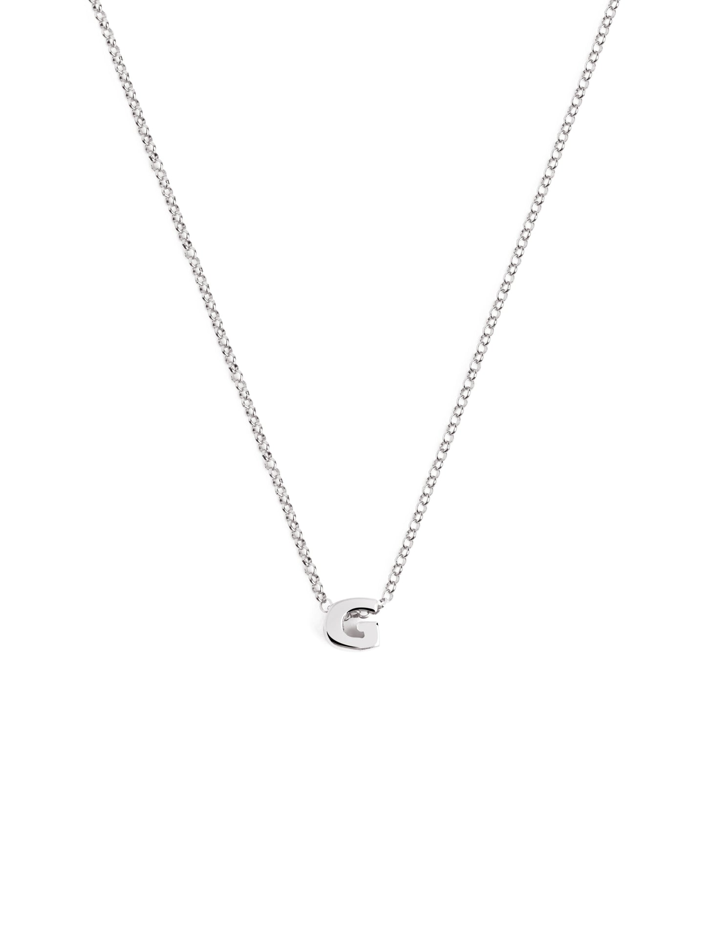 Silberkette mit personalisiertem Initial