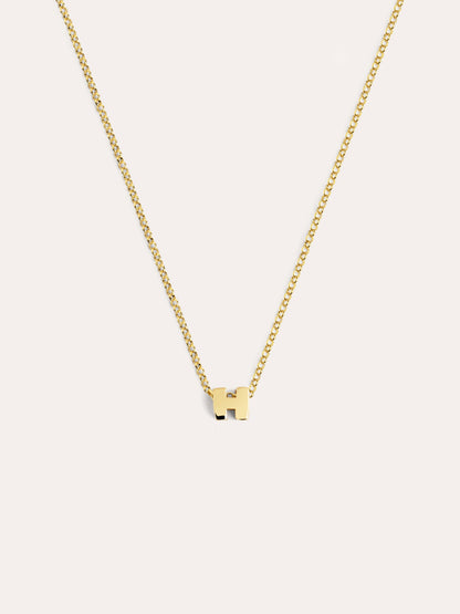 Goldkette mit personalisiertem Initial