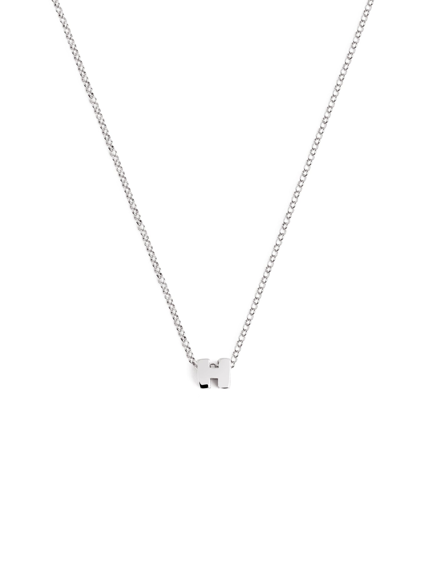 Silberkette mit personalisiertem Initial