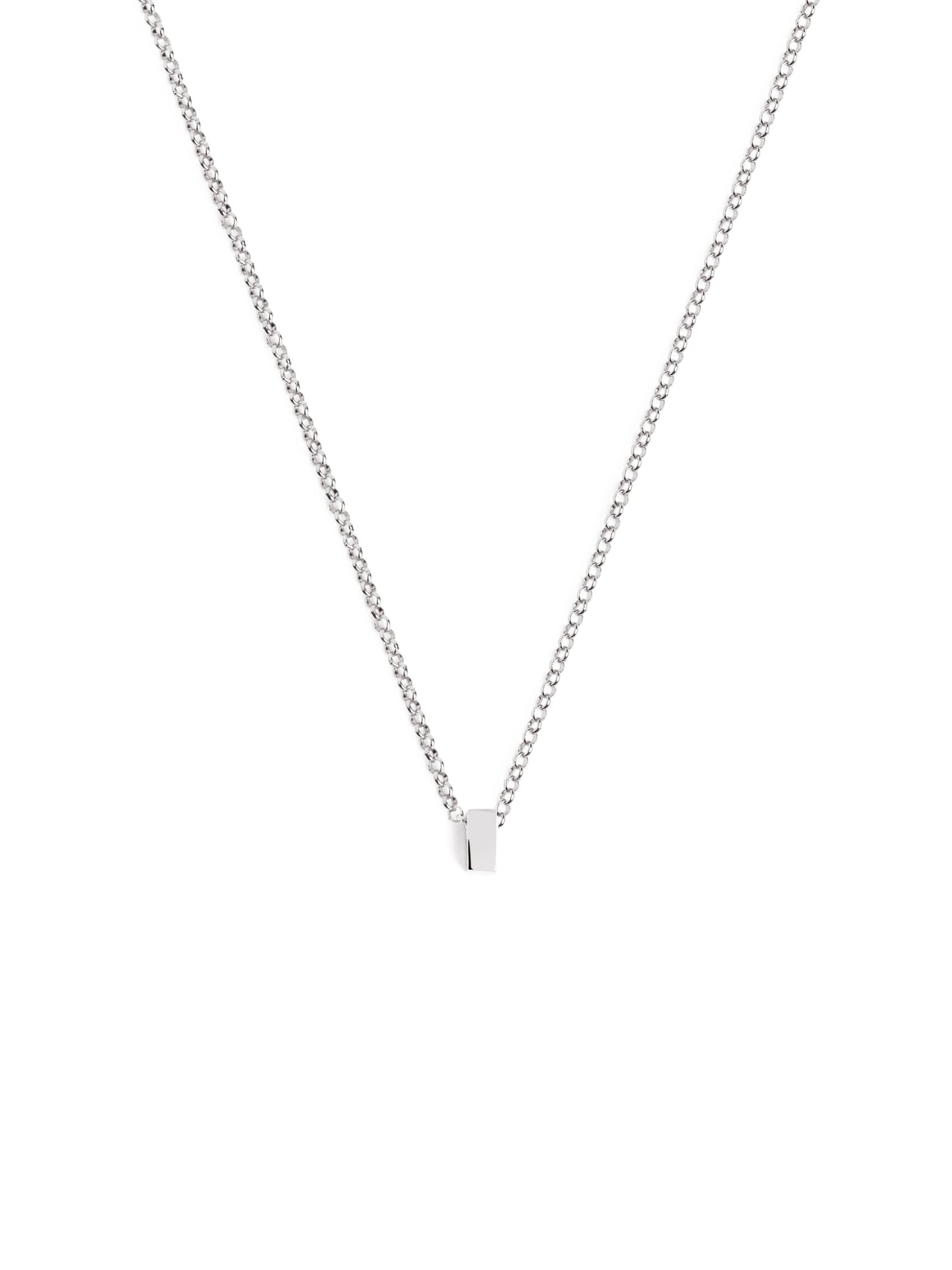 Silberkette mit personalisiertem Initial