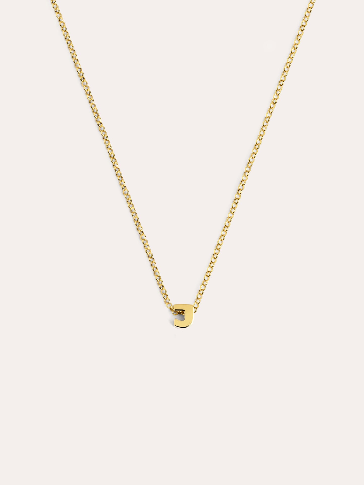 Goldkette mit personalisiertem Initial