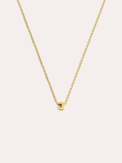 Goldkette mit personalisiertem Initial