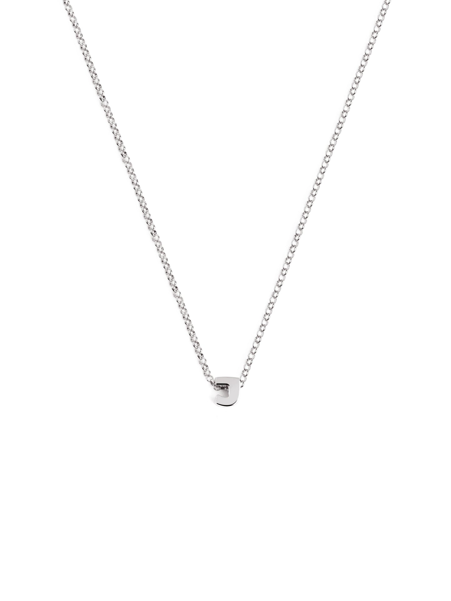 Silberkette mit personalisiertem Initial