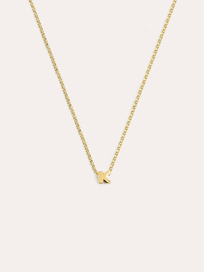 Goldkette mit personalisiertem Initial