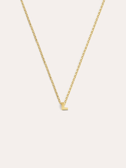 Goldkette mit personalisiertem Initial