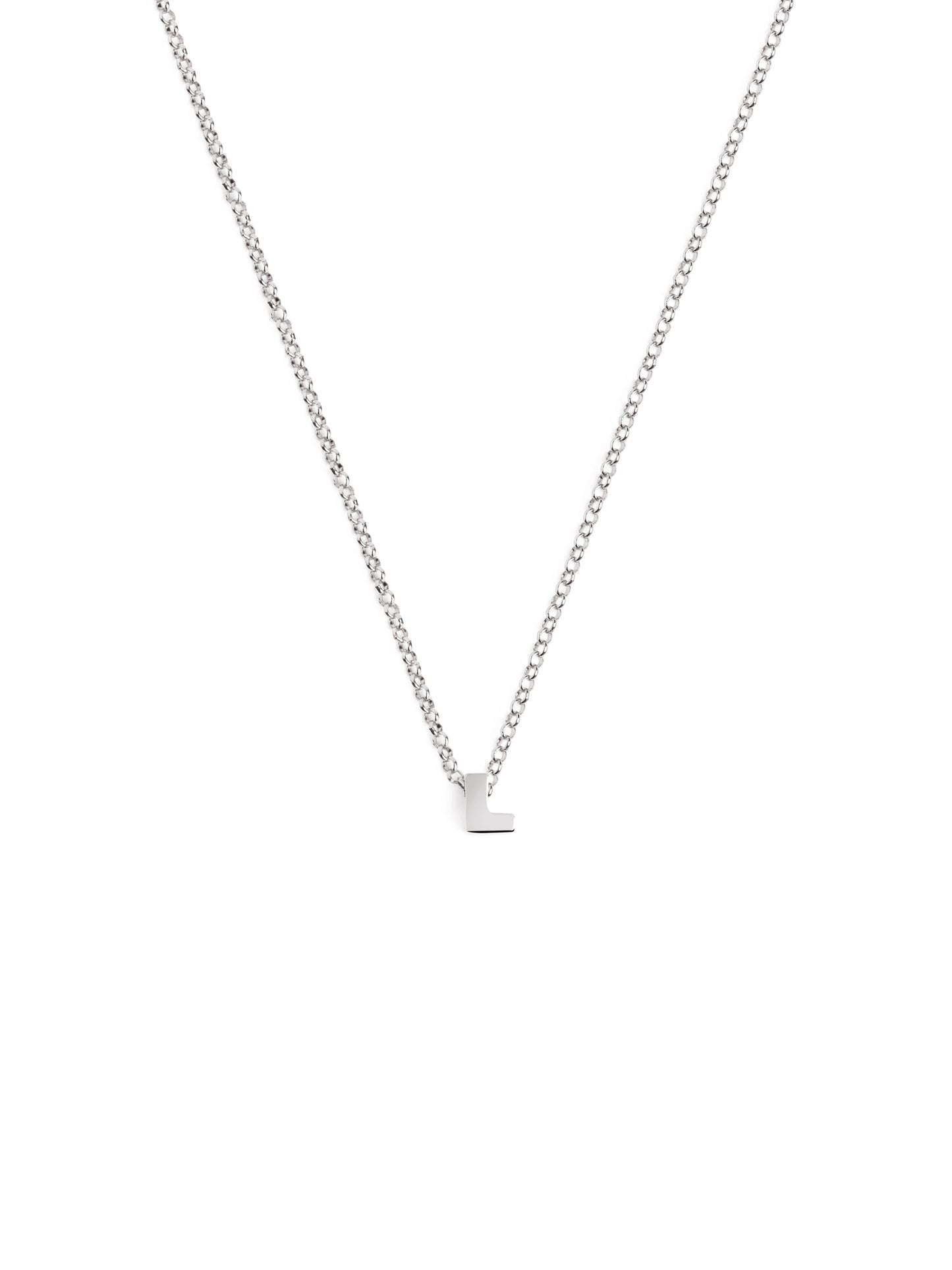 Silberkette mit personalisiertem Initial
