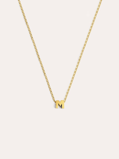 Goldkette mit personalisiertem Initial