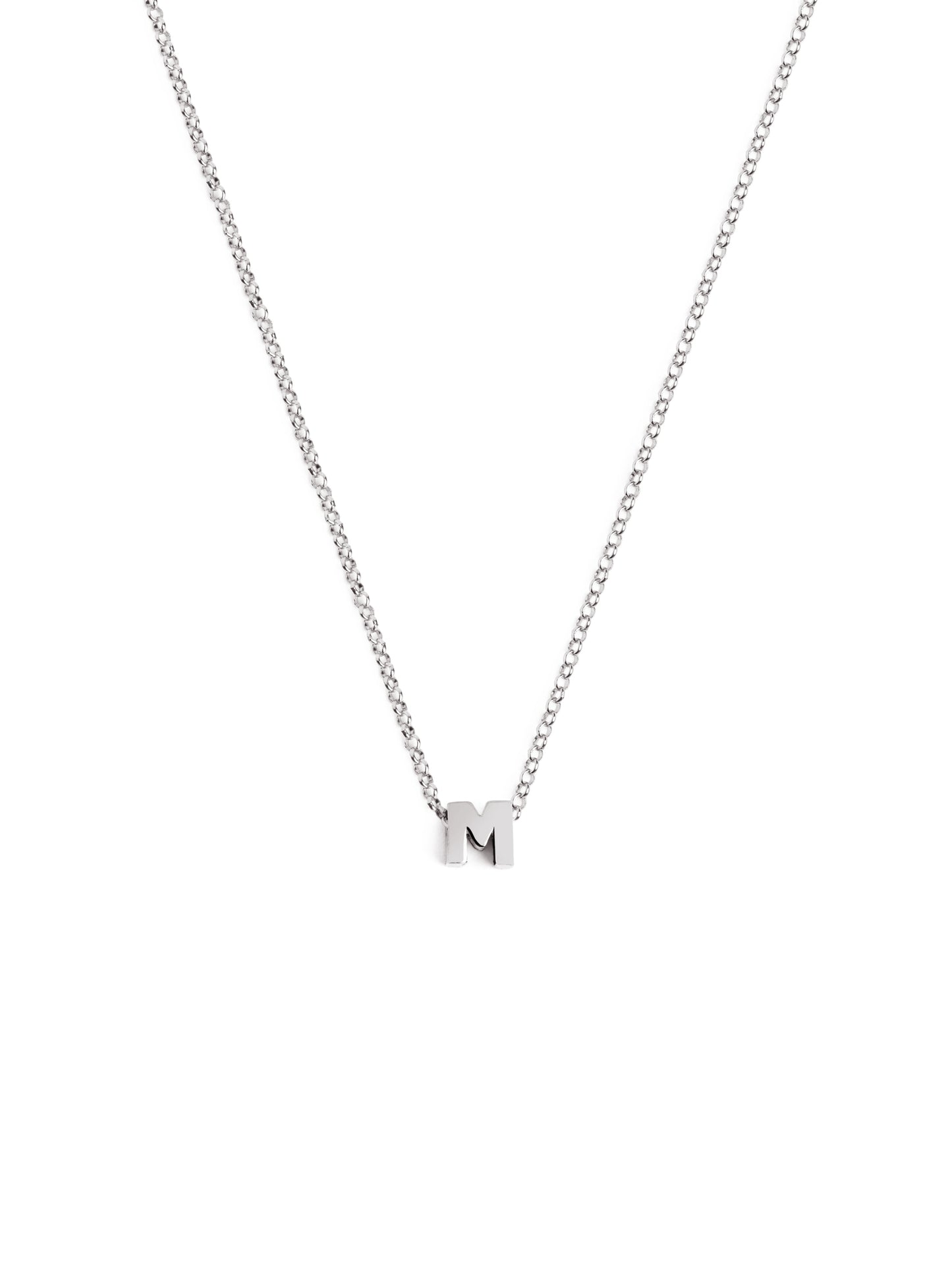 Silberkette mit personalisiertem Initial