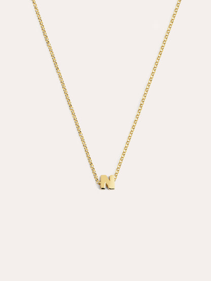 Goldkette mit personalisiertem Initial