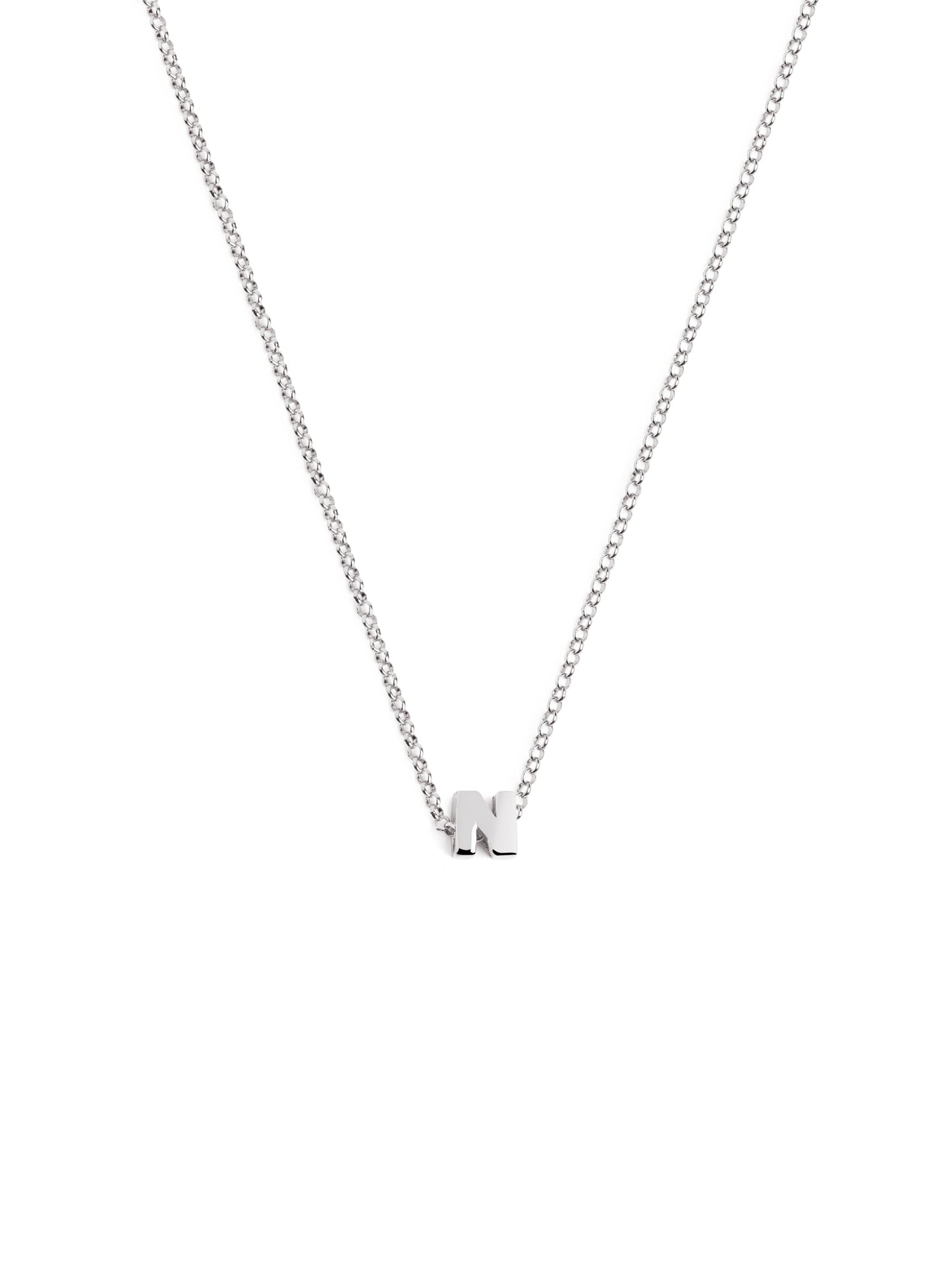 Silberkette mit personalisiertem Initial