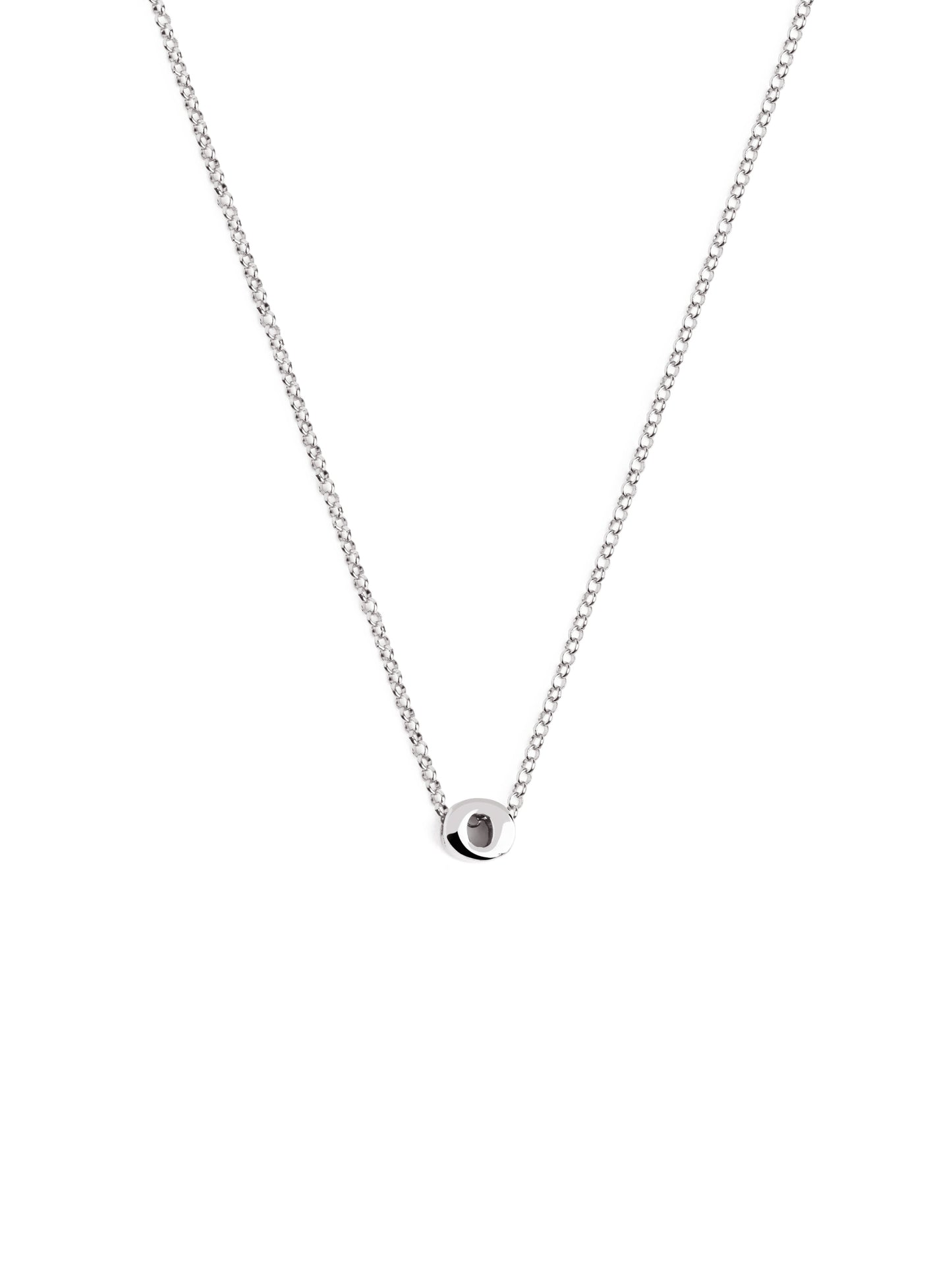 Silberkette mit personalisiertem Initial