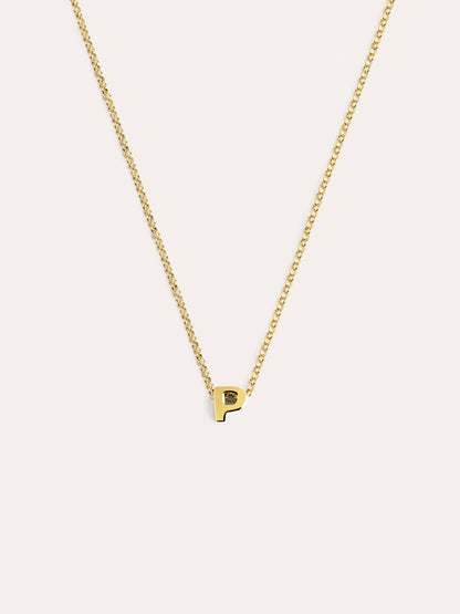 Goldkette mit personalisiertem Initial