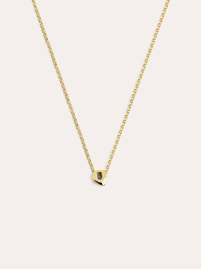 Goldkette mit personalisiertem Initial