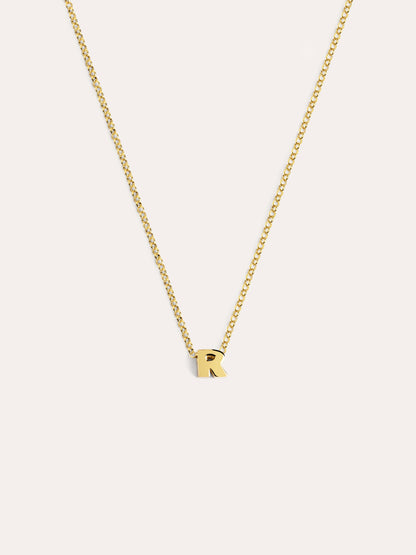 Goldkette mit personalisiertem Initial