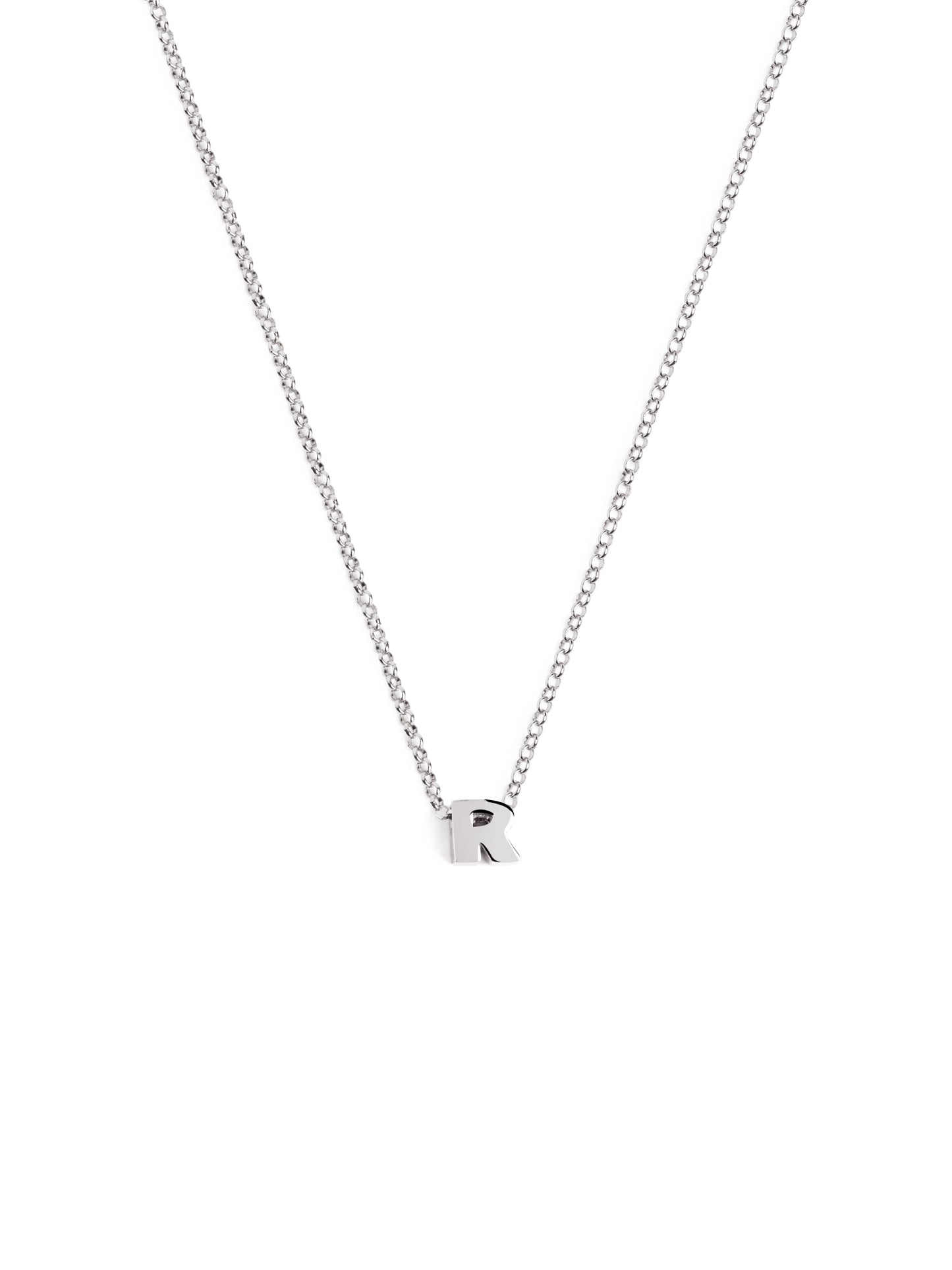 Silberkette mit personalisiertem Initial