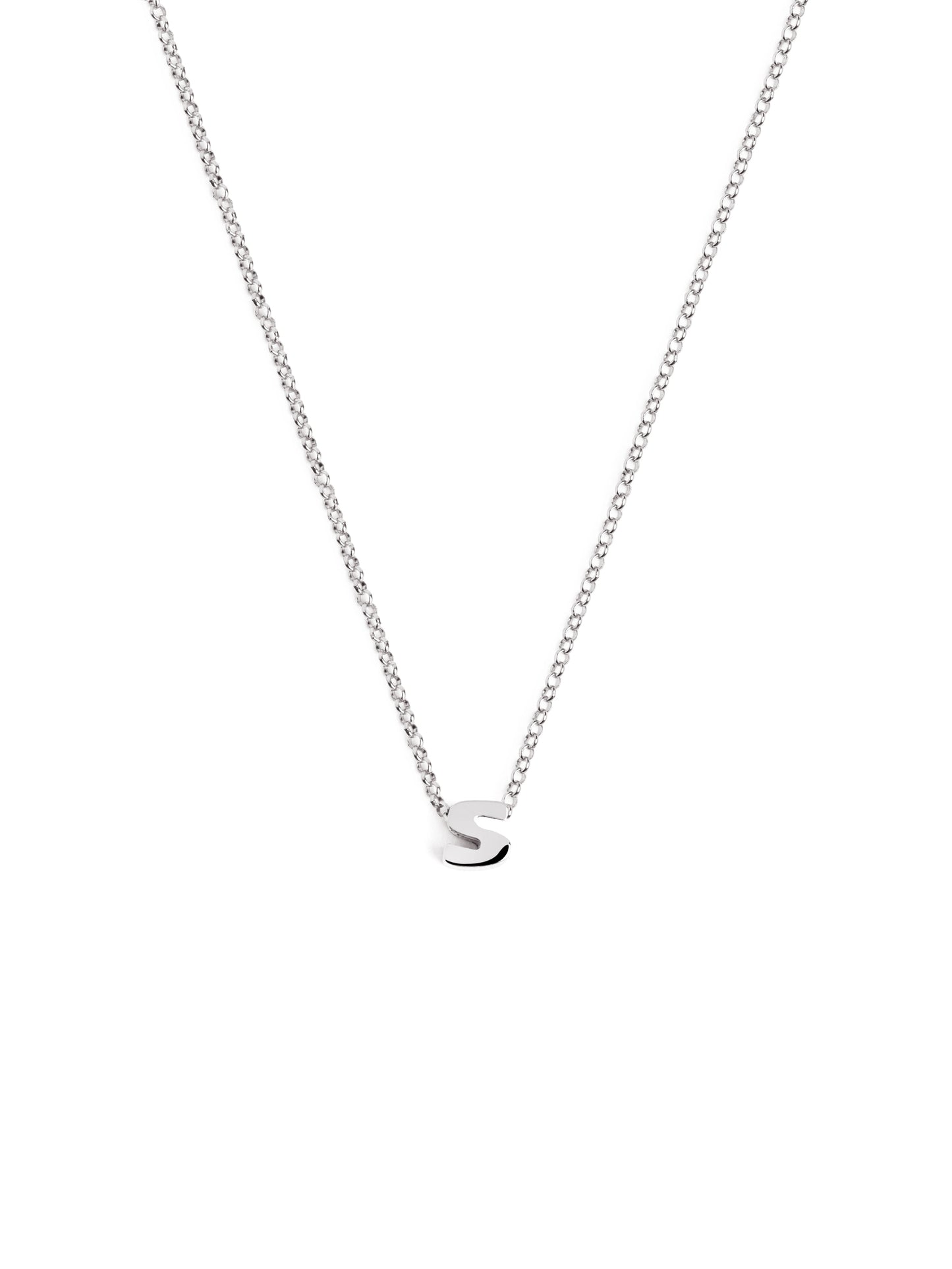 Silberkette mit personalisiertem Initial