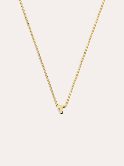 Goldkette mit personalisiertem Initial