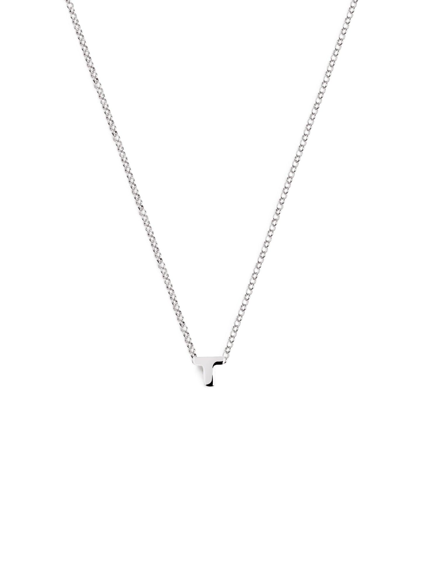 Silberkette mit personalisiertem Initial