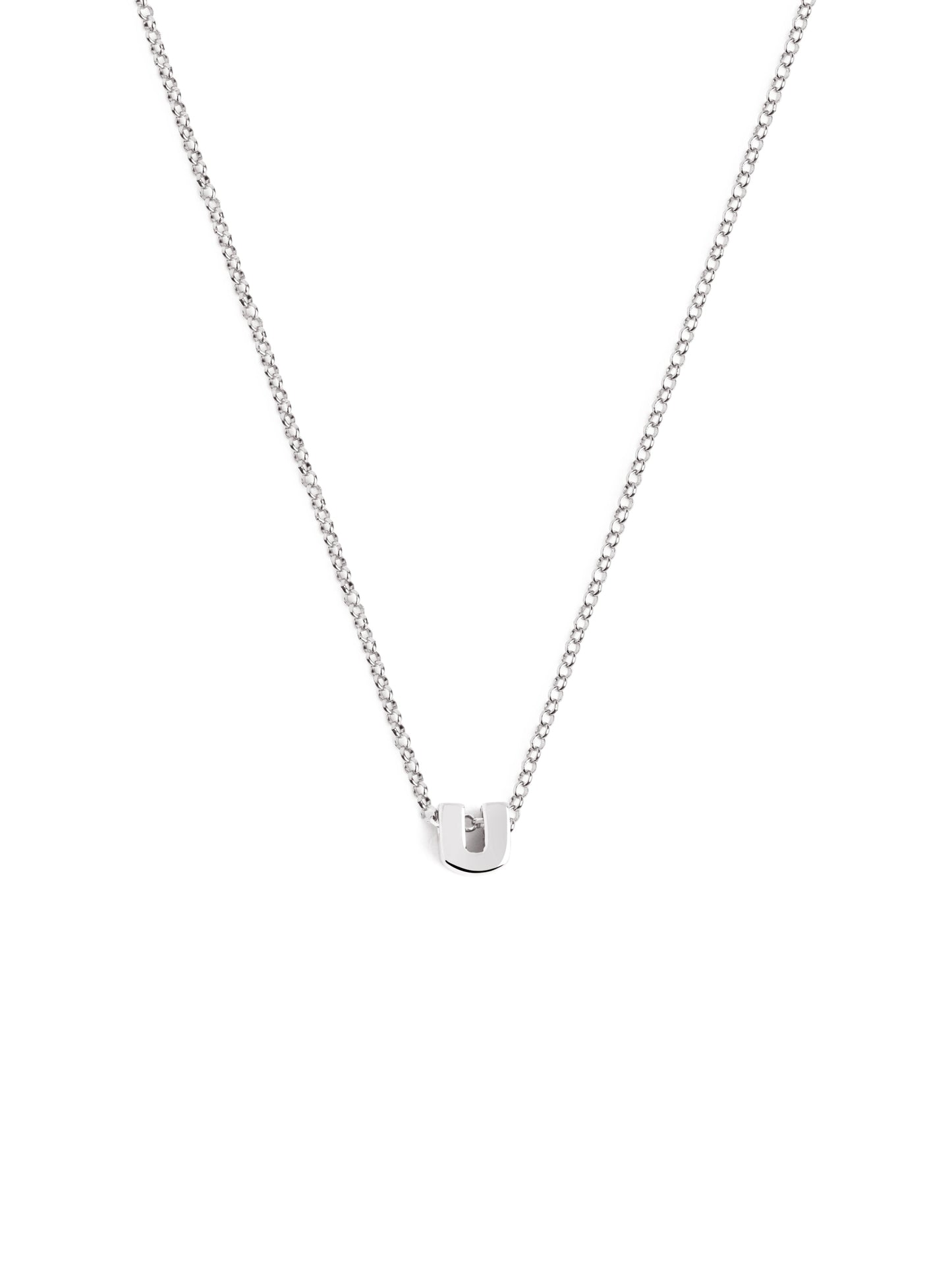 Silberkette mit personalisiertem Initial