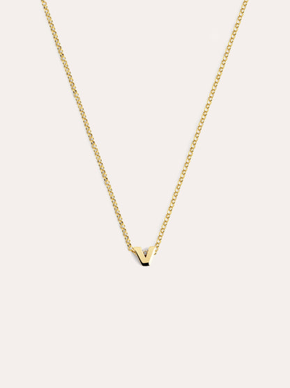 Goldkette mit personalisiertem Initial