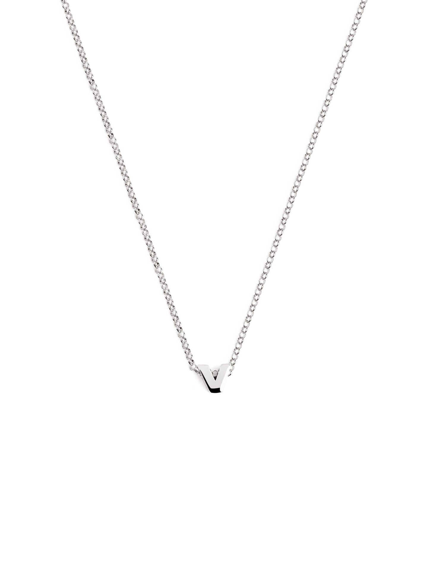 Silberkette mit personalisiertem Initial