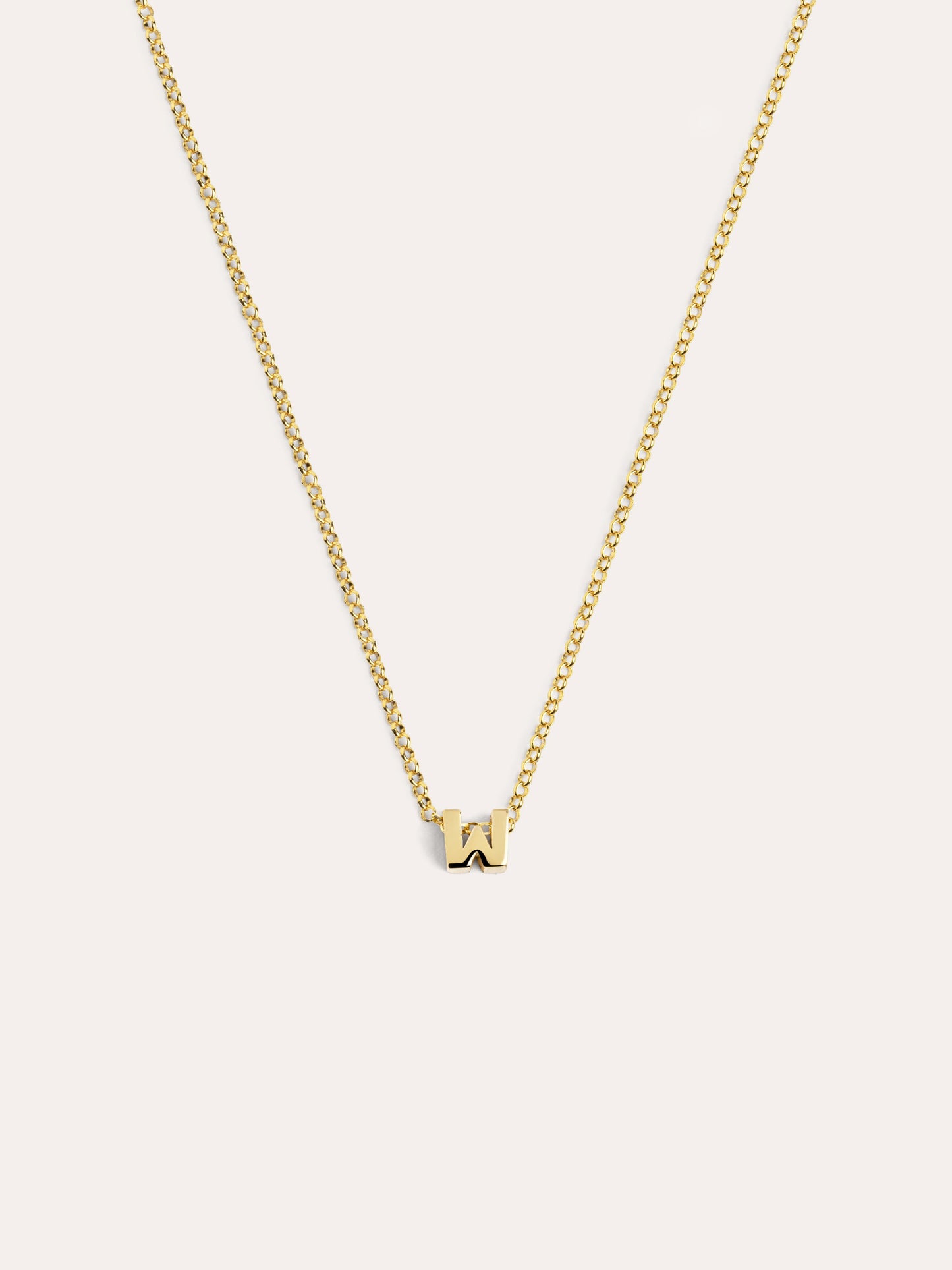 Goldkette mit personalisiertem Initial