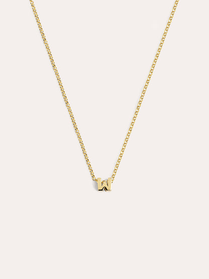 Goldkette mit personalisiertem Initial