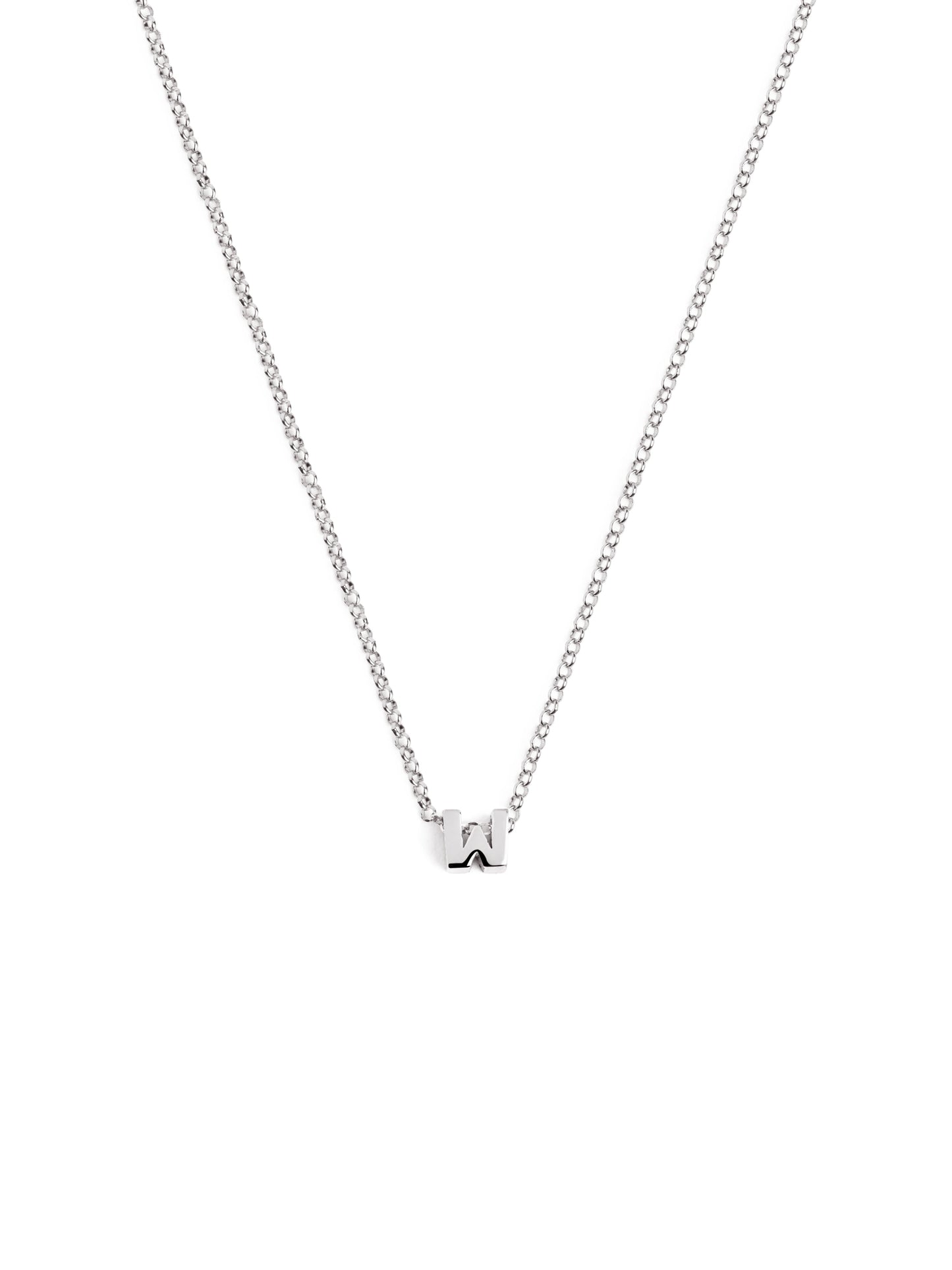 Silberkette mit personalisiertem Initial