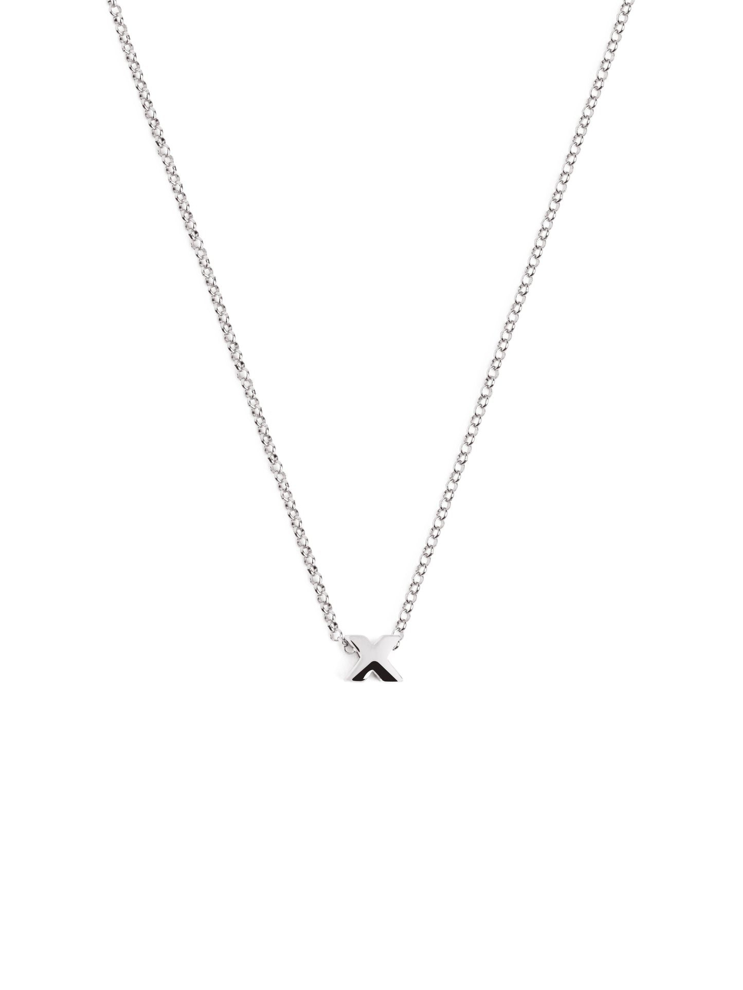 Silberkette mit personalisiertem Initial