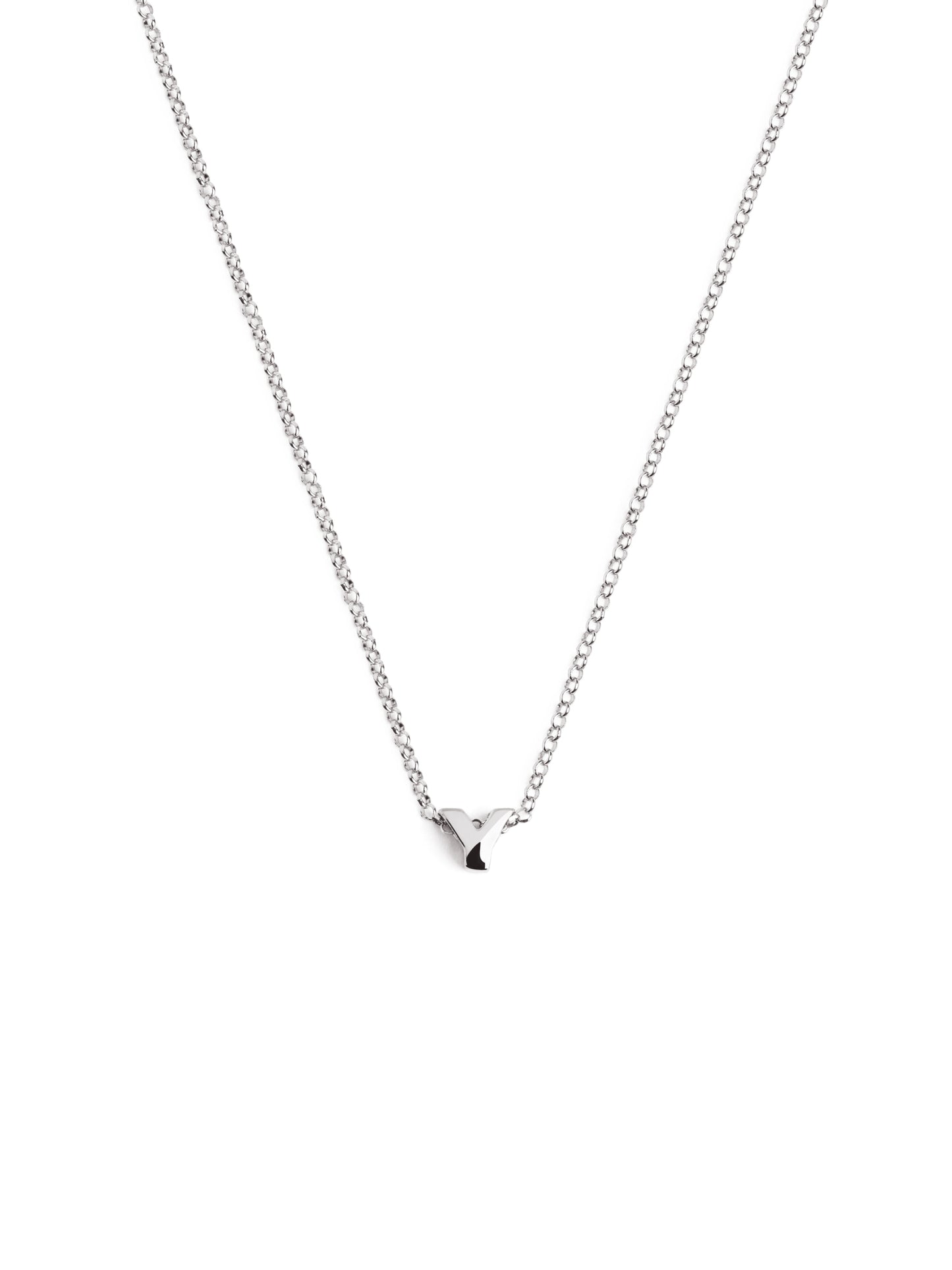 Silberkette mit personalisiertem Initial