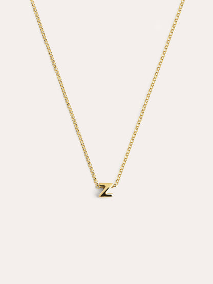 Goldkette mit personalisiertem Initial