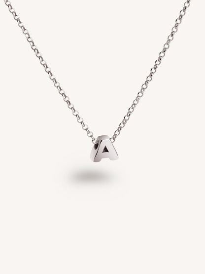 Silberkette mit personalisiertem Initial