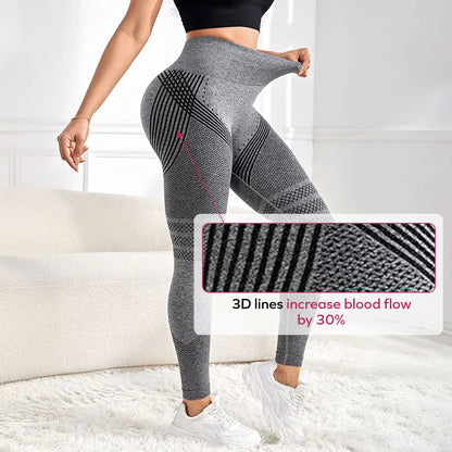 3D Leggings | Grau