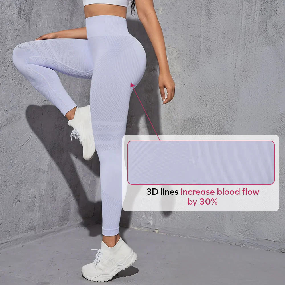3D Leggings | Hellviolett