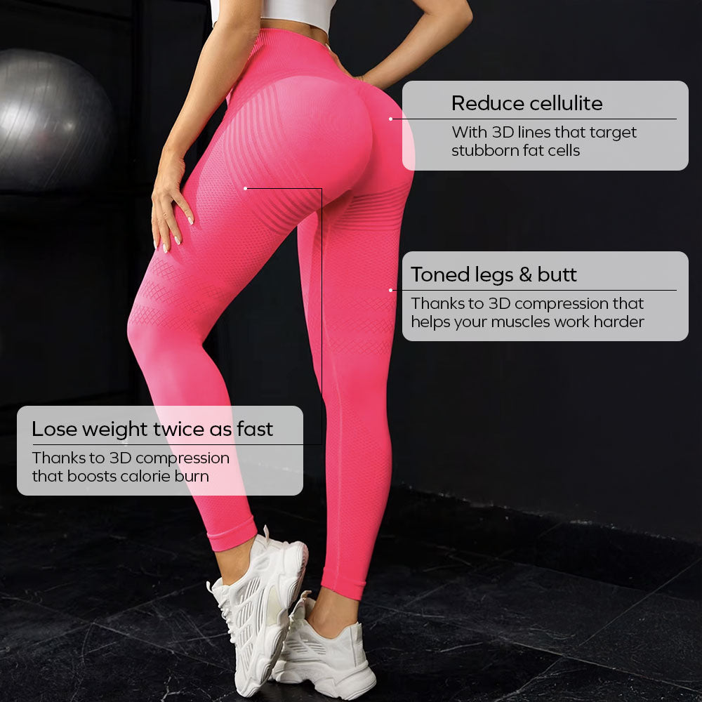 3D Leggings | Rosa